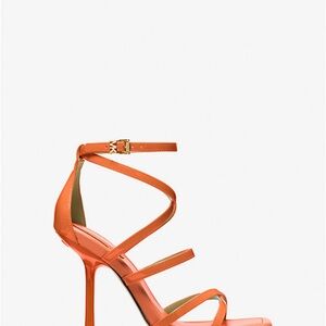Michael Kors Orange Strappy High Heel Sandals